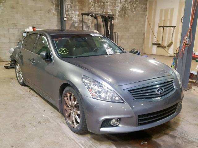 JN1CV6AR2DM754579 - 2013 INFINITI G37 GRAY photo 1