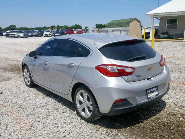 3G1BF6SM1HS566529 - 2017 CHEVROLET CRUZE PREM SILVER photo 3