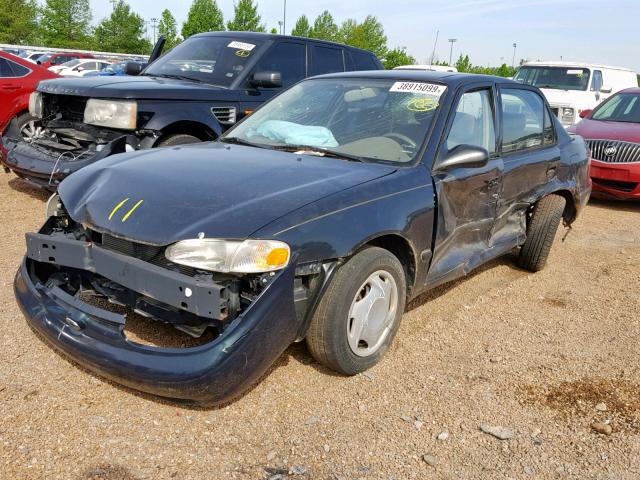 1Y1SK5288XZ402563 - 1999 CHEVROLET GEO PRIZM 绿色 照片 2