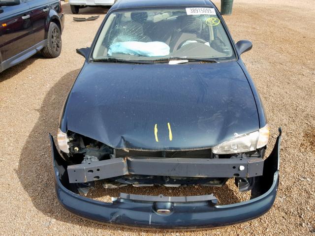 1Y1SK5288XZ402563 - 1999 CHEVROLET GEO PRIZM 绿色 照片 7