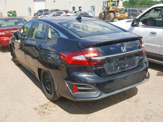 JHMZC5F13JC019412 - 2018 HONDA CLARITY BLACK photo 3