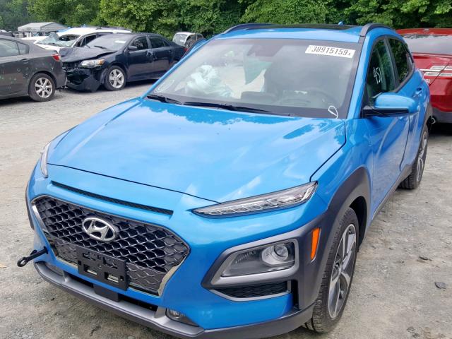 KM8K5CA51KU327780 - 2019 HYUNDAI KONA ULTIM BLUE photo 2