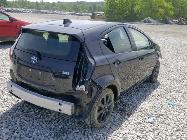 JTDKDTB35G1115526 - 2016 TOYOTA PRIUS C BLACK photo 4