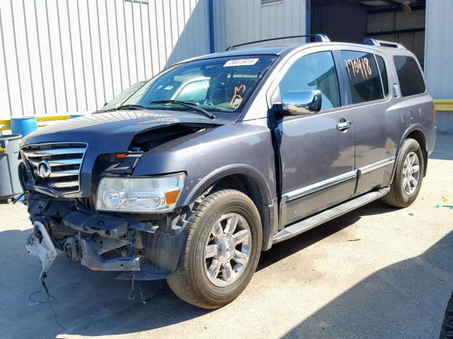 5N3AA08C16N815001 - 2006 INFINITI QX56 GRAY photo 2