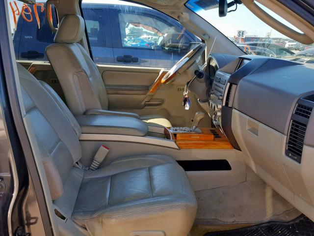 5N3AA08C16N815001 - 2006 INFINITI QX56 GRAY photo 5