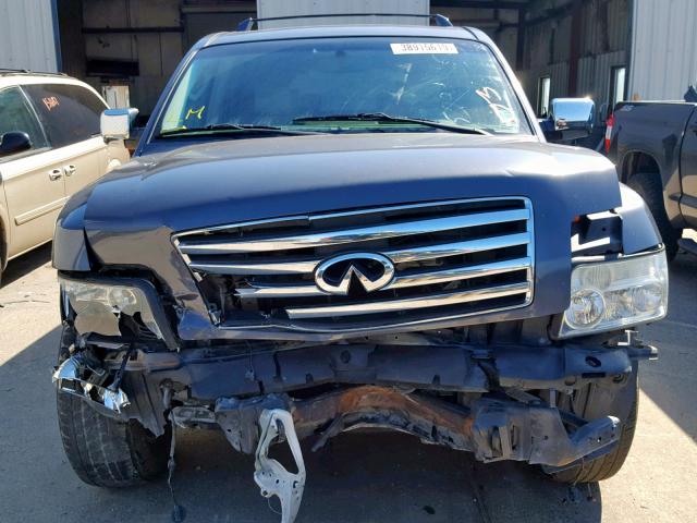 5N3AA08C16N815001 - 2006 INFINITI QX56 GRAY photo 9