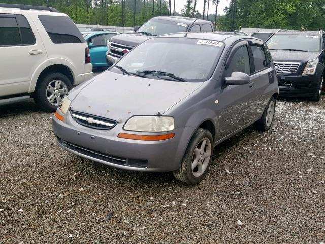 KL1TD66628B255952 - 2008 CHEVROLET AVEO BASE Күміс фото 2