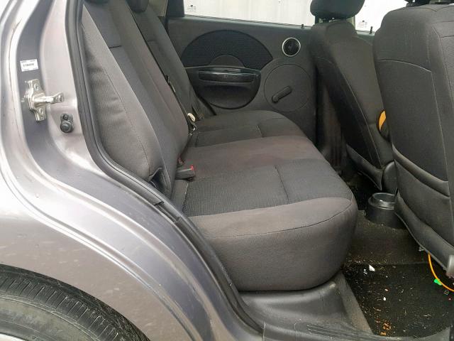 KL1TD66628B255952 - 2008 CHEVROLET AVEO BASE Күміс фото 6