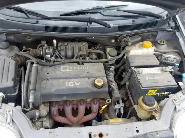 KL1TD66628B255952 - 2008 CHEVROLET AVEO BASE Күміс фото 7