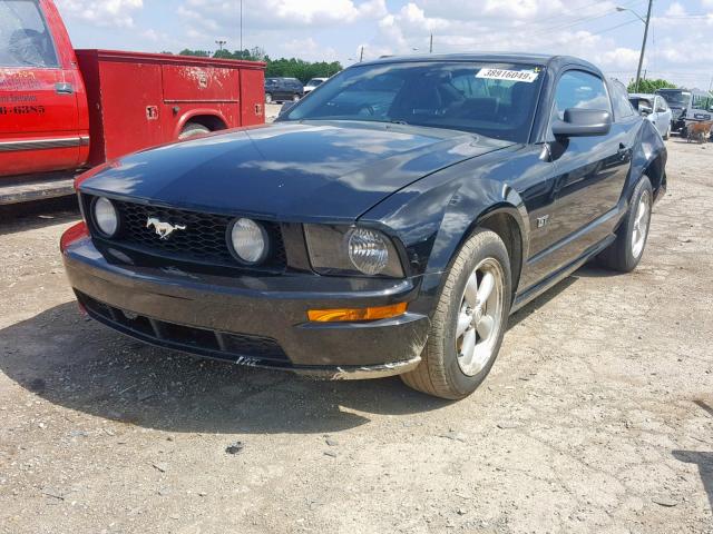 1ZVHT82H685164652 - 2008 FORD MUSTANG GT BLACK photo 2