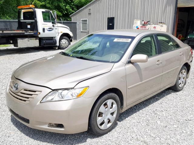 4T1BE46K87U521332 - 2007 TOYOTA CAMRY NEW GOLD photo 2