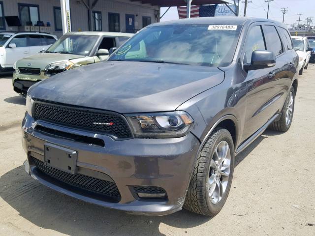 1C4RDHDG3KC676011 - 2019 DODGE DURANGO GT CHARCOAL photo 2