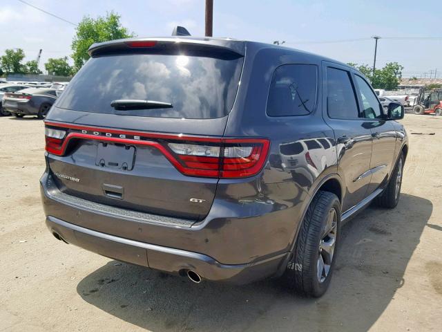 1C4RDHDG3KC676011 - 2019 DODGE DURANGO GT CHARCOAL photo 4