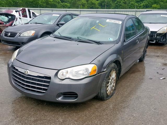 1C3EL46X44N225012 - 2004 CHRYSLER SEBRING LX GRAY photo 2