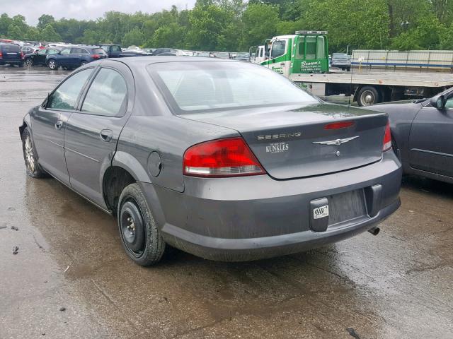 1C3EL46X44N225012 - 2004 CHRYSLER SEBRING LX GRAY photo 3