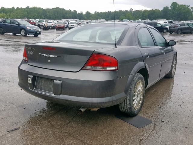 1C3EL46X44N225012 - 2004 CHRYSLER SEBRING LX GRAY photo 4