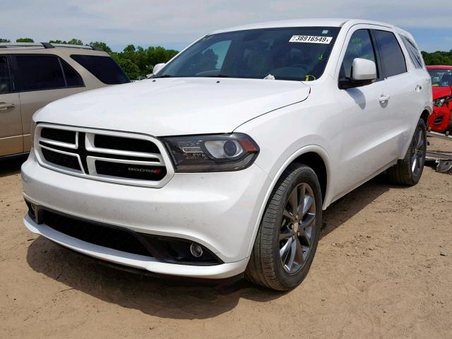 1C4RDHDG3HC719139 - 2017 DODGE DURANGO GT WHITE photo 2