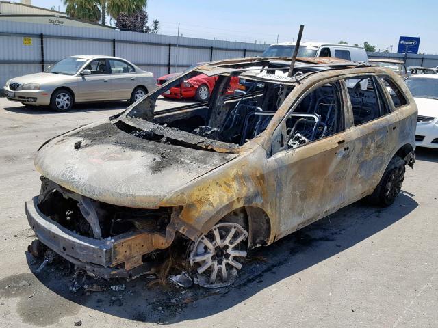 2FMDK38C08BA55033 - 2008 FORD EDGE SEL BURN photo 2