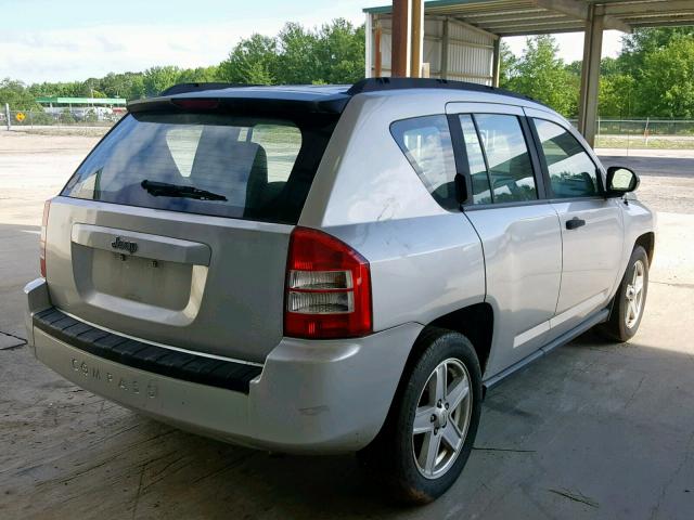 1J8FT47WX7D291105 - 2007 JEEP COMPASS SILVER photo 4