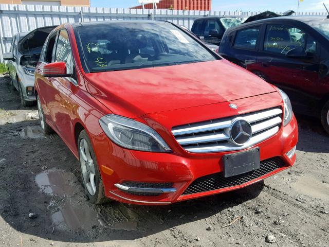 WDDMH4EB1EJ198011 - 2014 MERCEDES-BENZ B250 RED photo 1