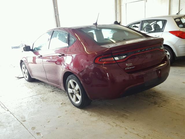 1C3CDFBB9FD373448 - 2015 DODGE DART SXT BURGUNDY photo 3