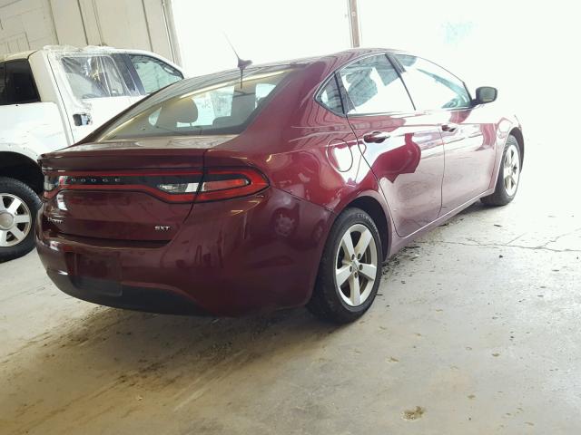 1C3CDFBB9FD373448 - 2015 DODGE DART SXT BURGUNDY photo 4