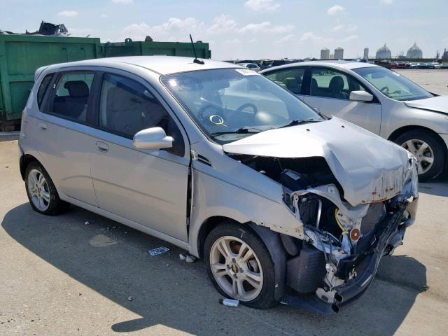 KL1TD66E69B650306 - 2009 CHEVROLET AVEO LS SILVER photo 1