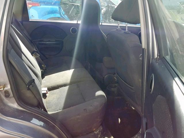 KL1TD66667B691928 - 2007 CHEVROLET AVEO BASE Gümüş foto 6