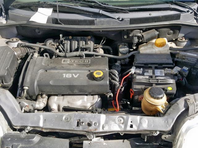 KL1TD66667B691928 - 2007 CHEVROLET AVEO BASE Gümüş foto 7