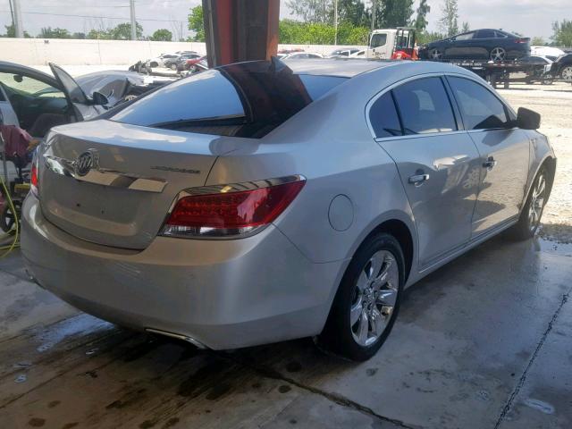 1G4GJ5E3XCF161710 - 2012 BUICK LACROSSE T SILVER photo 4
