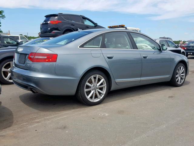 WAUKGAFB3BN052776 - 2011 AUDI A6 PRESTIG GREEN photo 4