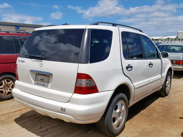 4JGAB57EX5A523777 - 2005 MERCEDES-BENZ ML 350 WHITE photo 4