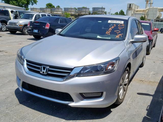 1HGCR2F81DA037491 - 2013 HONDA ACCORD EXL SILVER photo 2