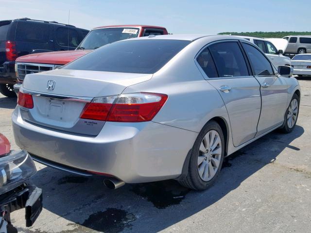 1HGCR2F81DA037491 - 2013 HONDA ACCORD EXL SILVER photo 4