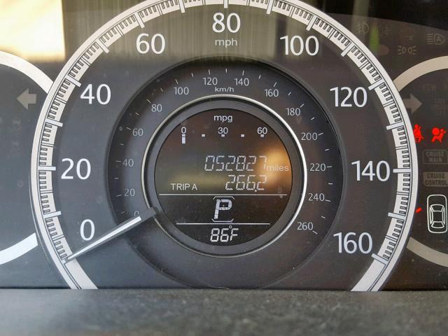 1HGCR2F81DA037491 - 2013 HONDA ACCORD EXL SILVER photo 8