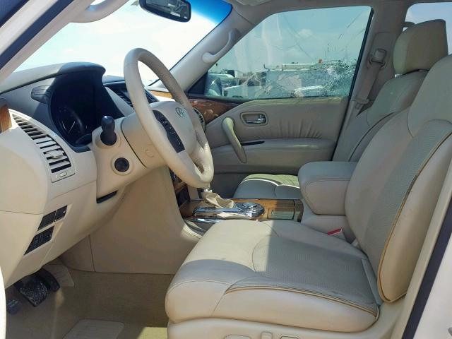 JN8AZ2ND2B9700283 - 2011 INFINITI QX56 WHITE photo 5