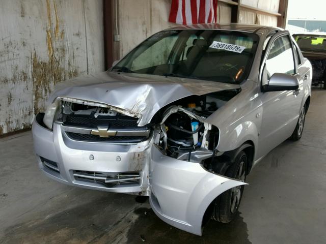KL1TD56668B002742 - 2008 CHEVROLET AVEO BASE Күміс фото 2