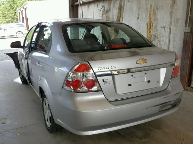 KL1TD56668B002742 - 2008 CHEVROLET AVEO BASE Күміс фото 3