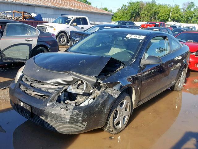 1G1AL15F477155790 - 2007 CHEVROLET COBALT LT BLACK photo 2