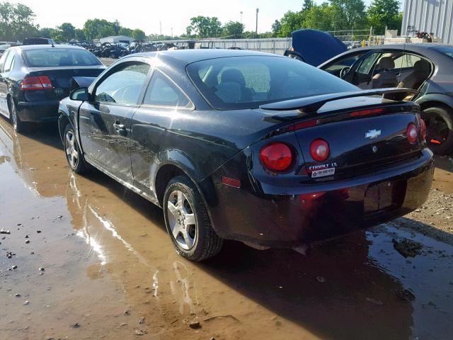 1G1AL15F477155790 - 2007 CHEVROLET COBALT LT BLACK photo 3