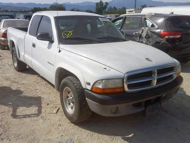 1B7GL23X0VS286843 - 1997 DODGE DAKOTA WHITE photo 1