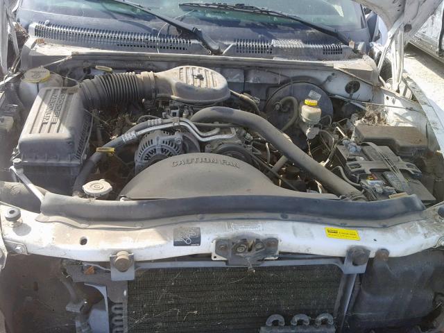 1B7GL23X0VS286843 - 1997 DODGE DAKOTA WHITE photo 7