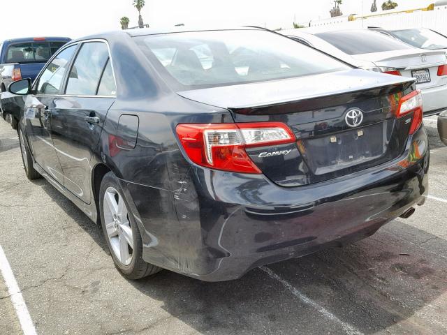 4T1BF1FK4DU272521 - 2013 TOYOTA CAMRY L BLACK photo 3