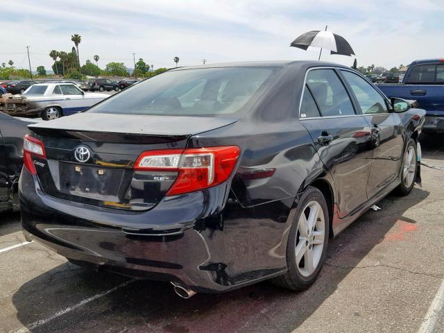 4T1BF1FK4DU272521 - 2013 TOYOTA CAMRY L BLACK photo 4