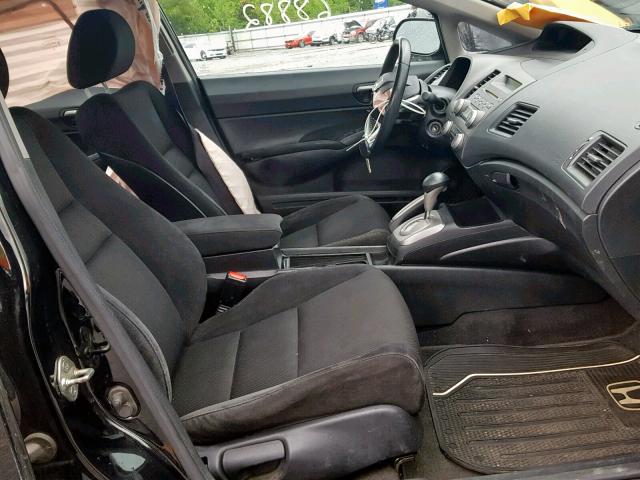 19XFA1F60BE004004 - 2011 HONDA CIVIC LX-S أسود صورة 5