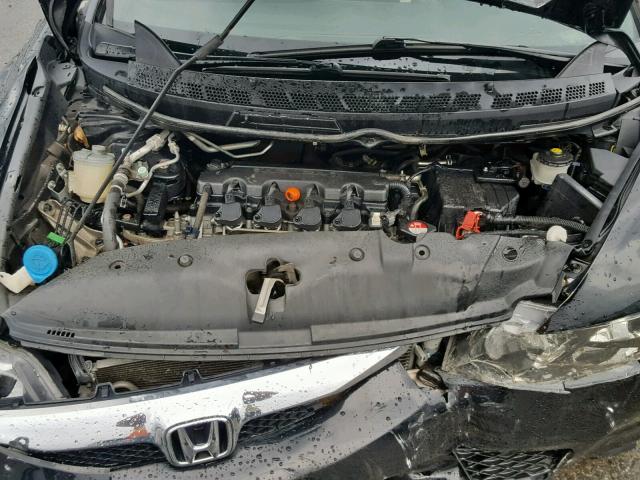 19XFA1F60BE004004 - 2011 HONDA CIVIC LX-S أسود صورة 7