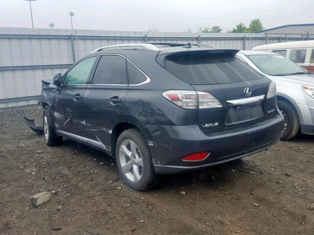 2T2BK1BA3AC053339 - 2010 LEXUS RX 350 BLUE photo 3