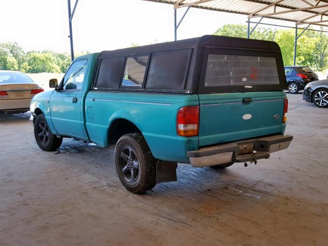 1FTCR10A0RPA29388 - 1994 FORD RANGER TURQUOISE photo 3