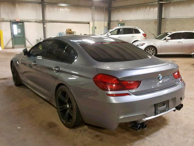 WBS6C9C53FD467842 - 2015 BMW M6 GRAN CO GRAY photo 3