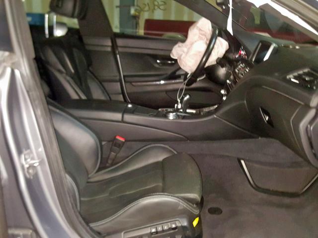 WBS6C9C53FD467842 - 2015 BMW M6 GRAN CO GRAY photo 5